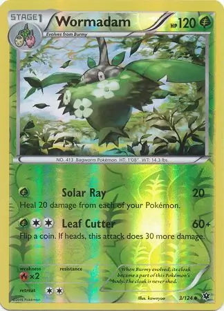 Fates Collide Wormadam #3/124 reverse holo